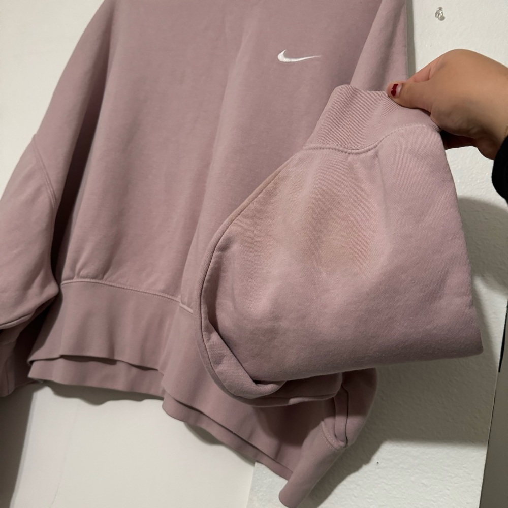 Nike Logo Crop Crewneck Sweatshirt - Picture 4 of 8